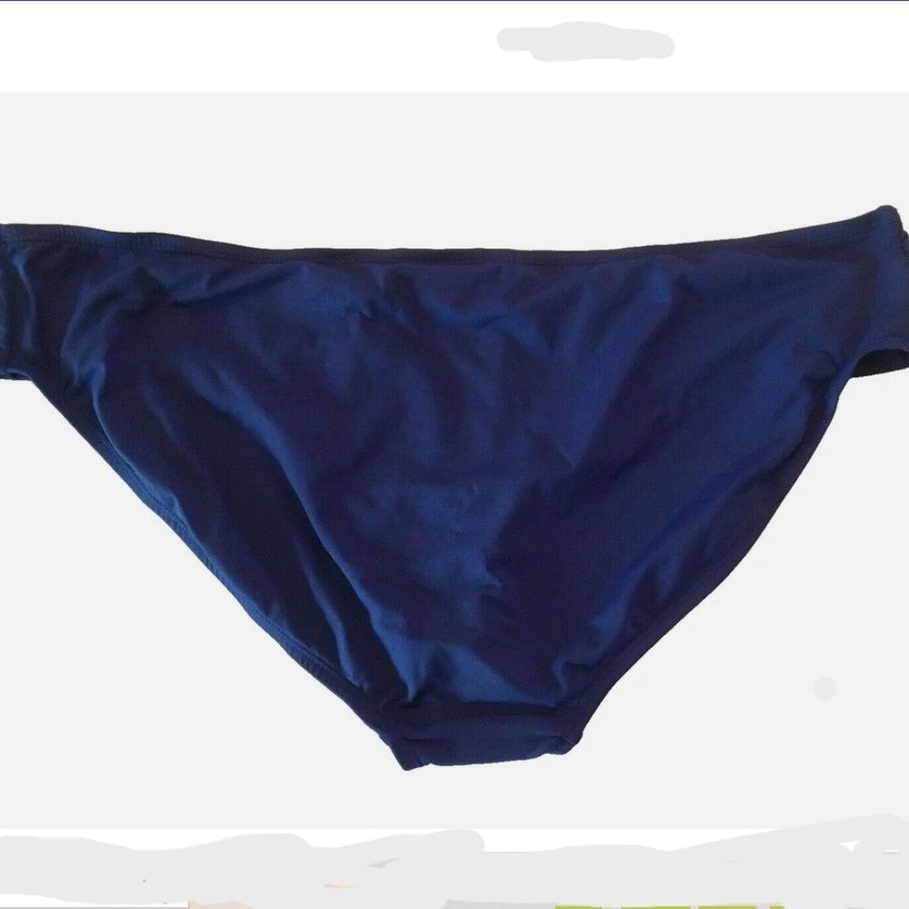 APT 9 1X XXL NEW Royal Blue Swimuit Ruched Bottom Plus beach Bottoms Bikini